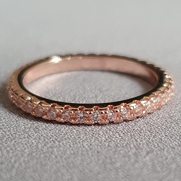 Jewelry - Engagement Rose Gold Eternity Band Ring